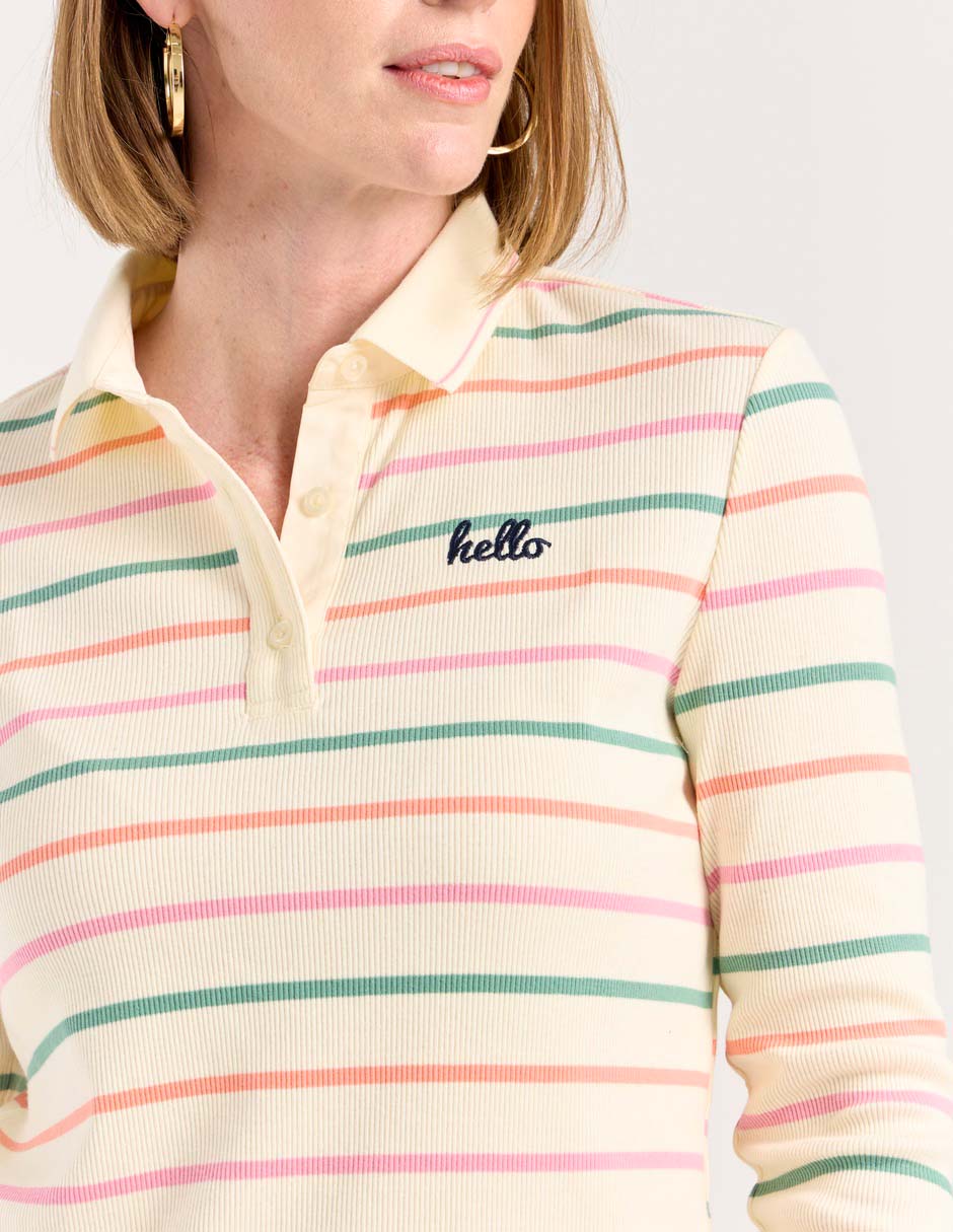 Playera tipo polo para mujer 7