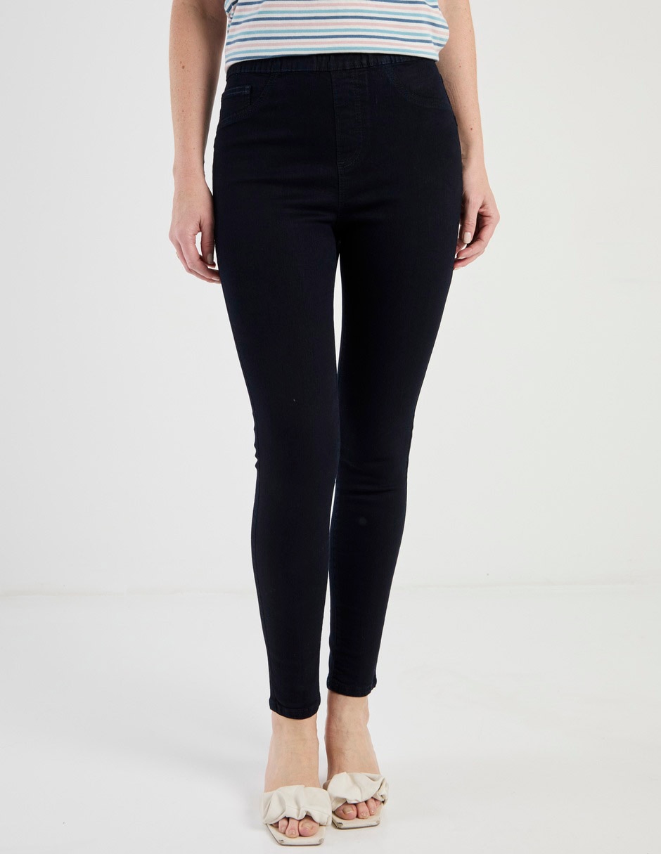 Jeans skinny cintura alta para mujer