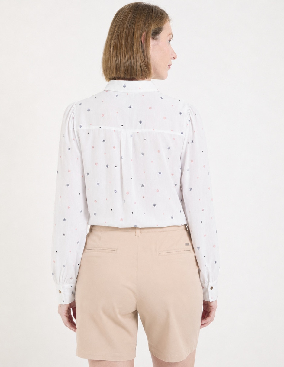 Blusa camisera manga larga para mujer 2