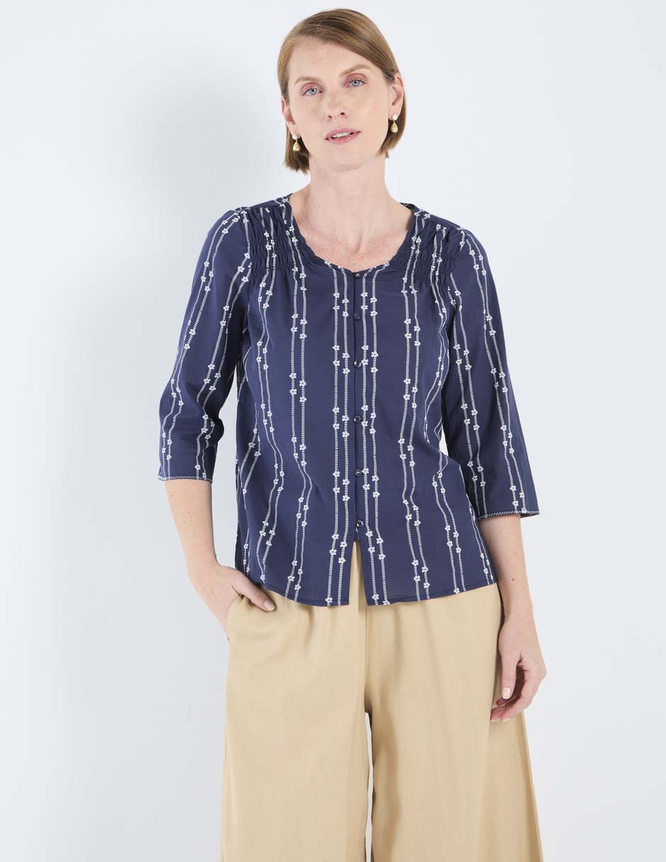 Blusa manga 3/4 para mujer 1
