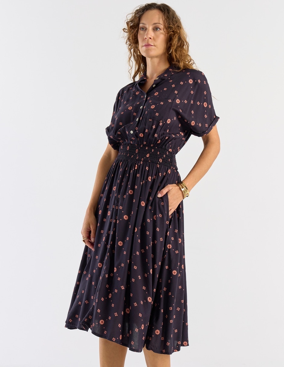Vestido midi casual para mujer Vestido midi casual para mujer
