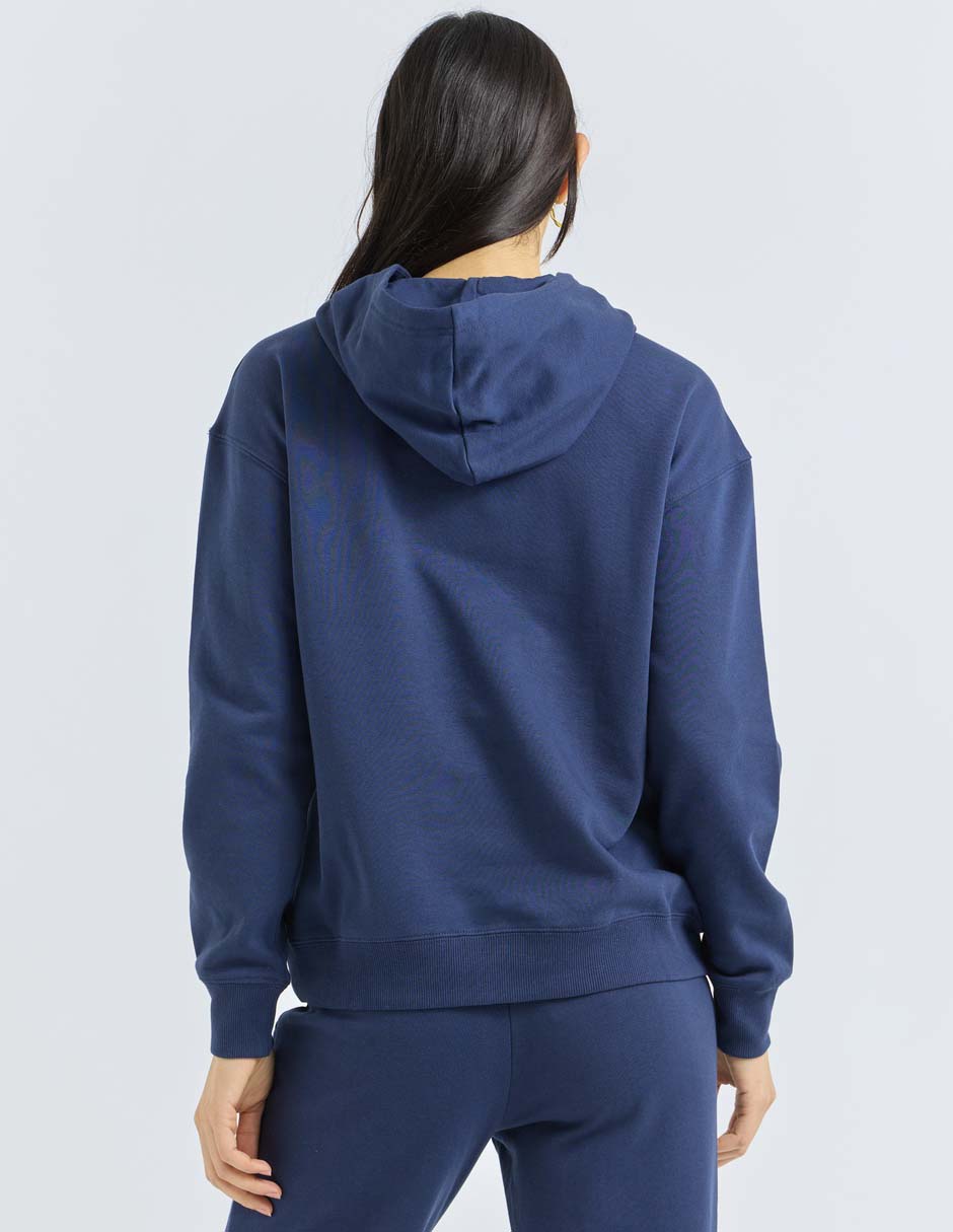 Sudadera con capucha y bolsa para mujer