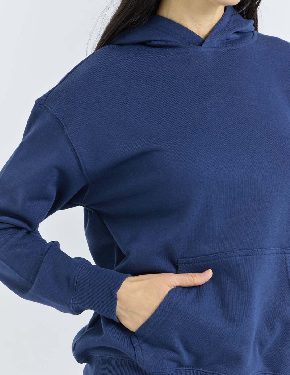 Sudadera con capucha y bolsa para mujer