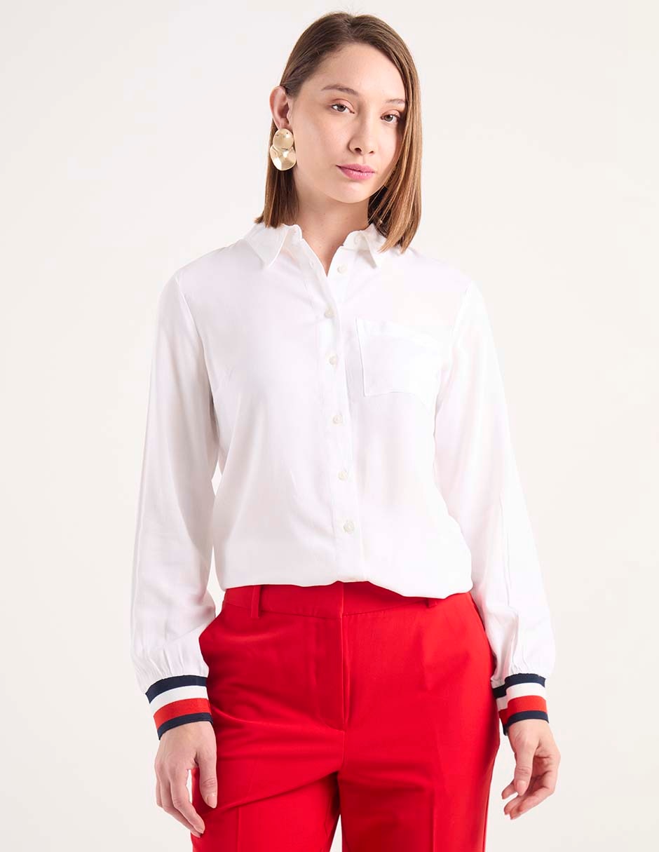 Blusa Weekend manga larga para mujer