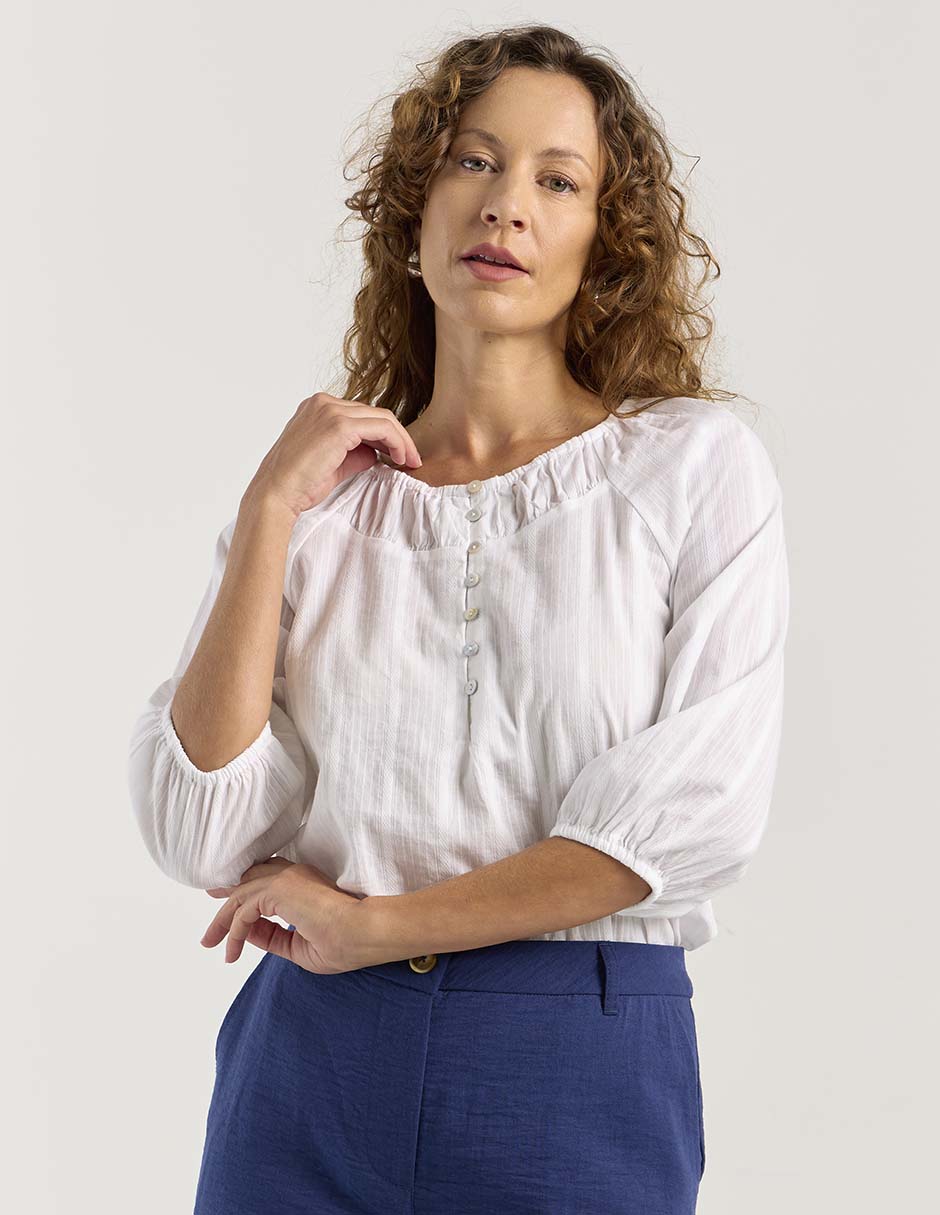 Blusa Weekend manga larga para mujer