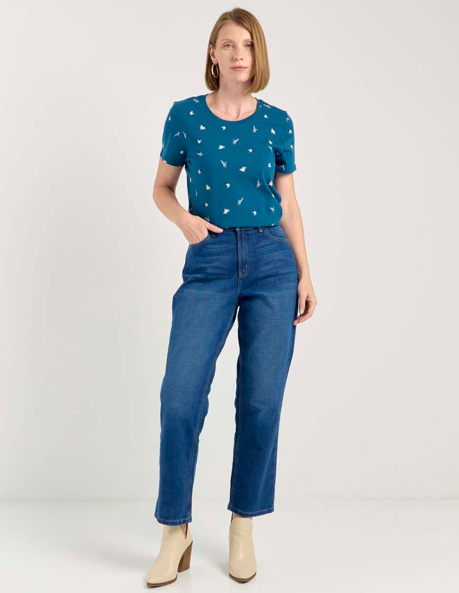 Playera manga corta Weekend cuello redondo para mujer