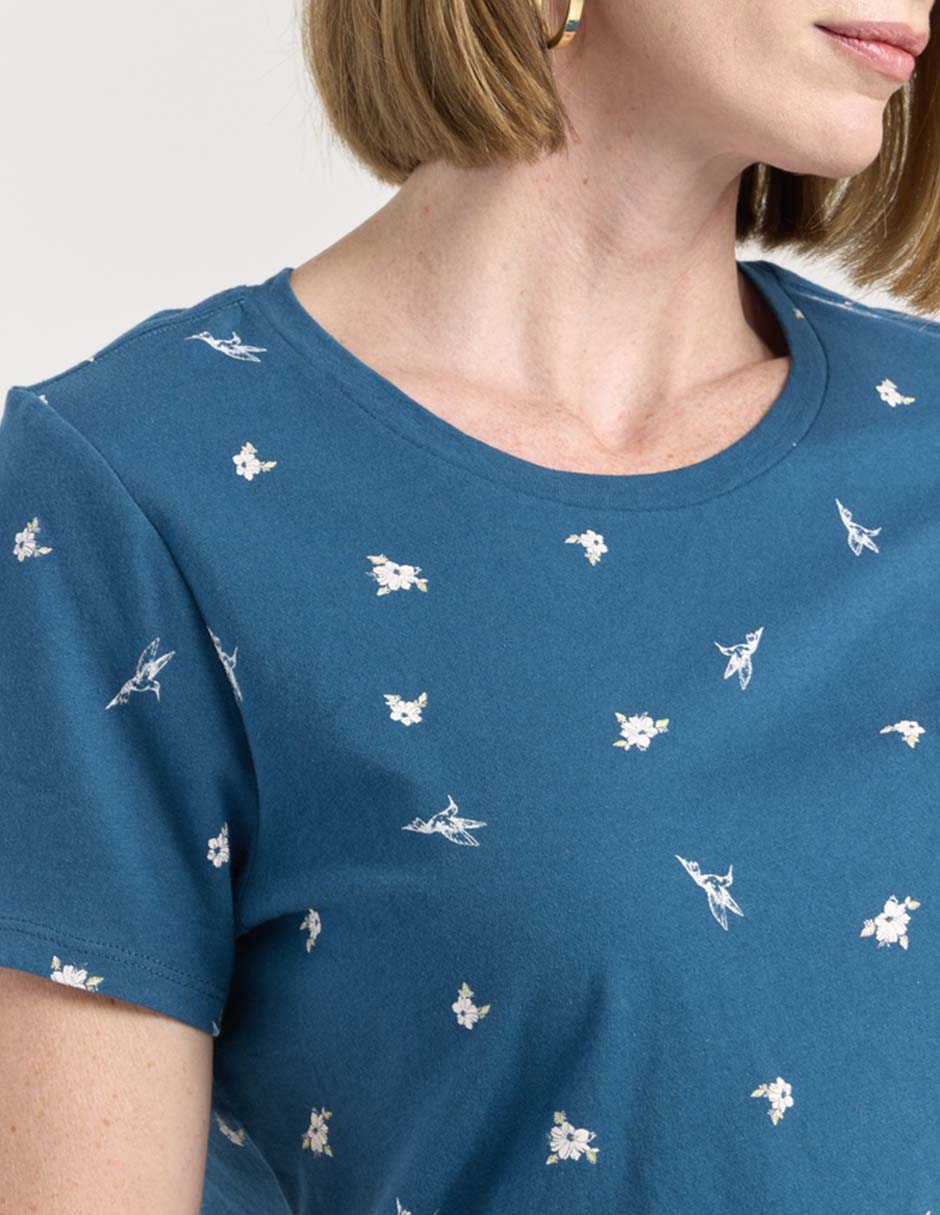 Playera manga corta Weekend cuello redondo para mujer