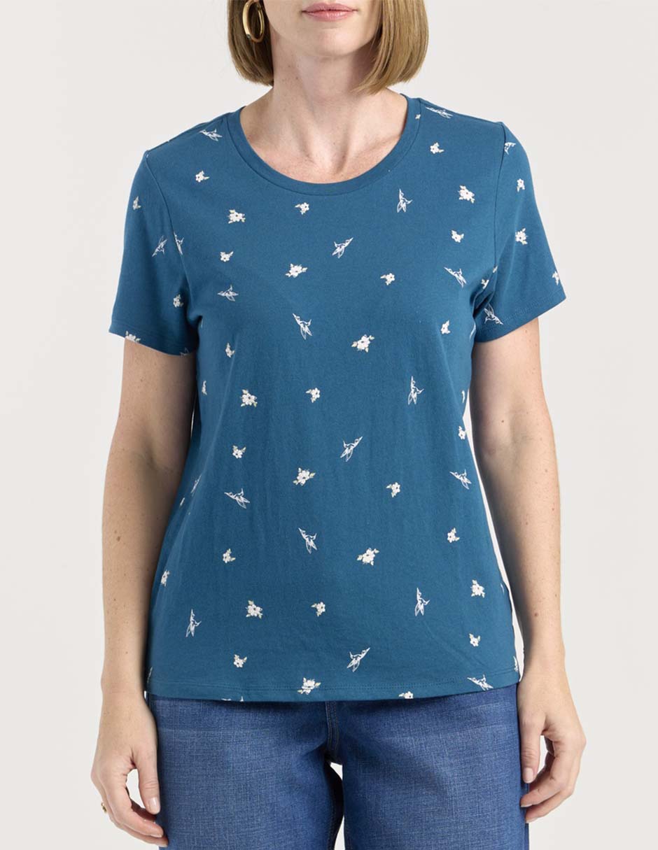 Playera manga corta Weekend cuello redondo para mujer