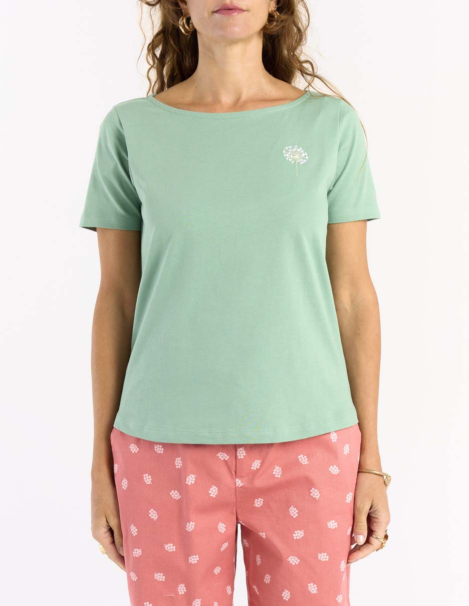 Playera manga corta Weekend cuello redondo para mujer