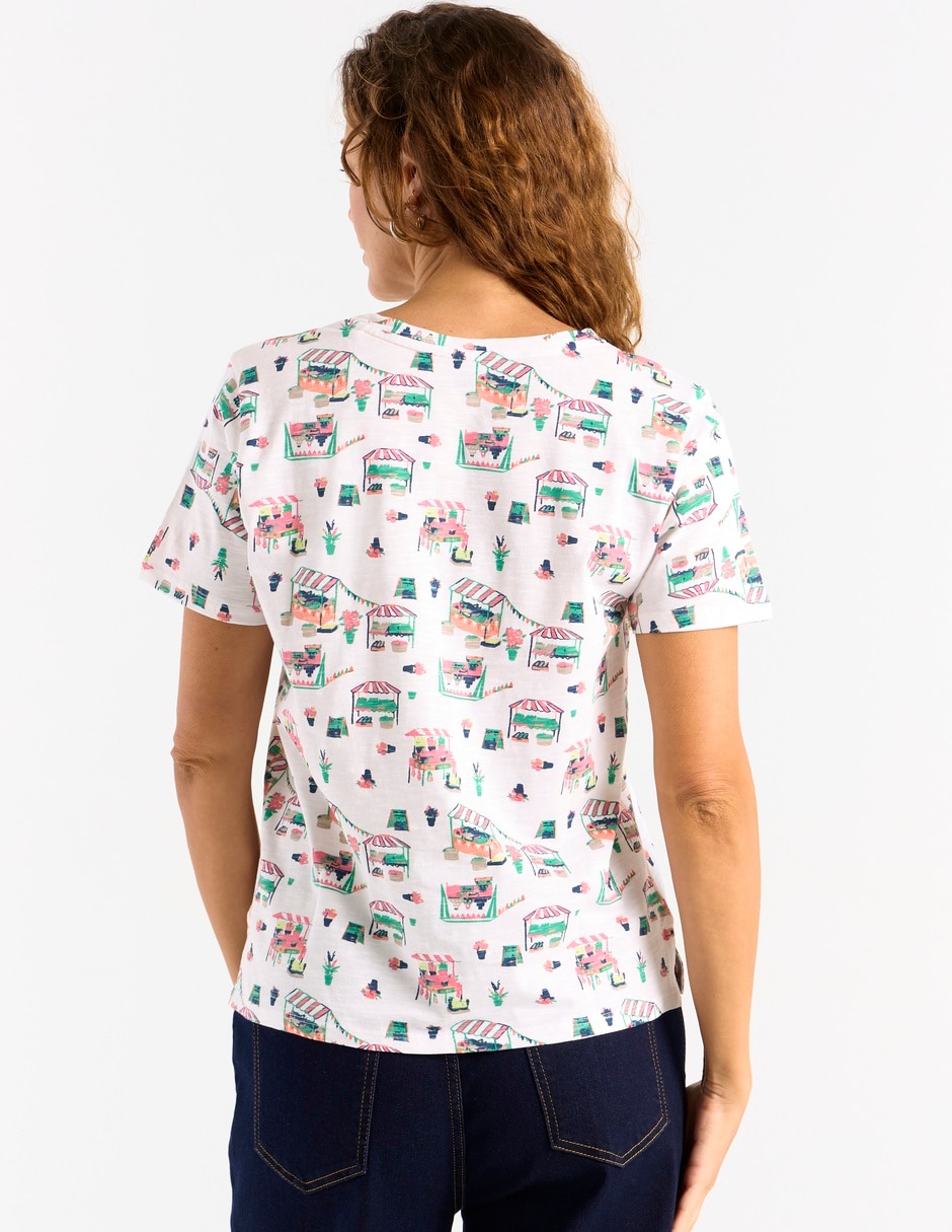 Playera manga corta Weekend cuello redondo para mujer