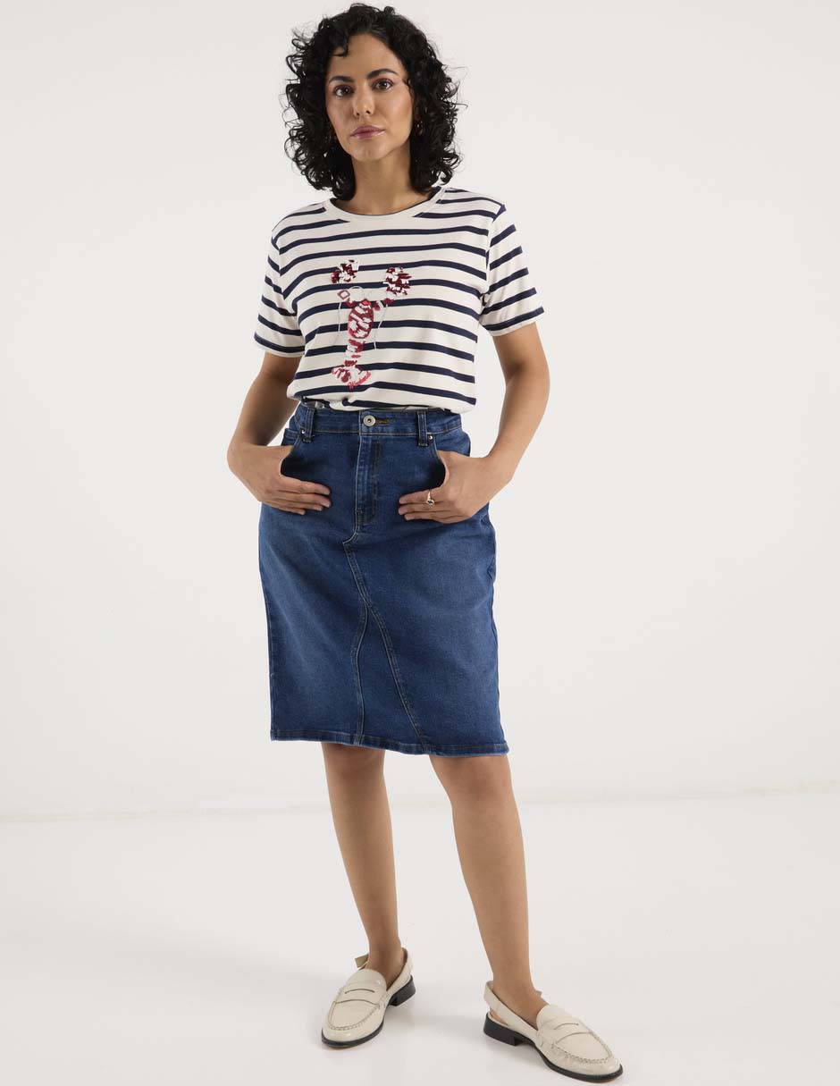 Playera manga corta cuello redondo para mujer 3