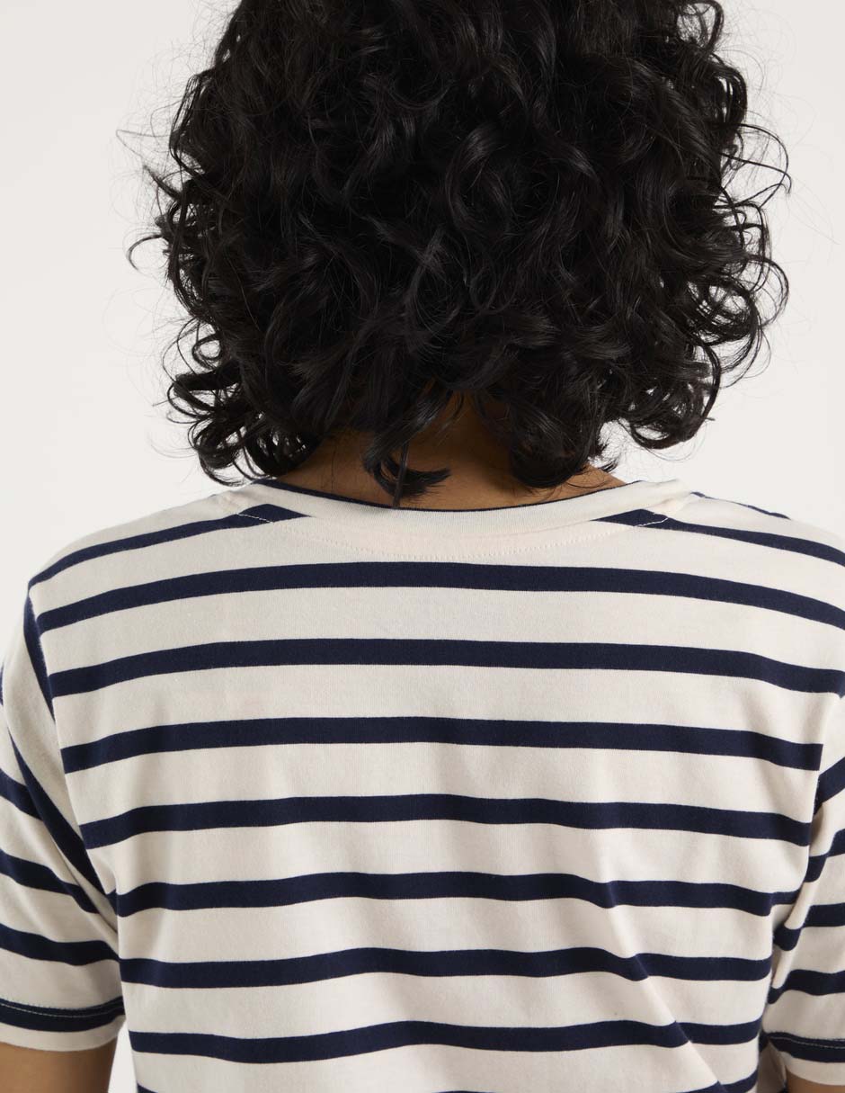Playera manga corta cuello redondo para mujer 5