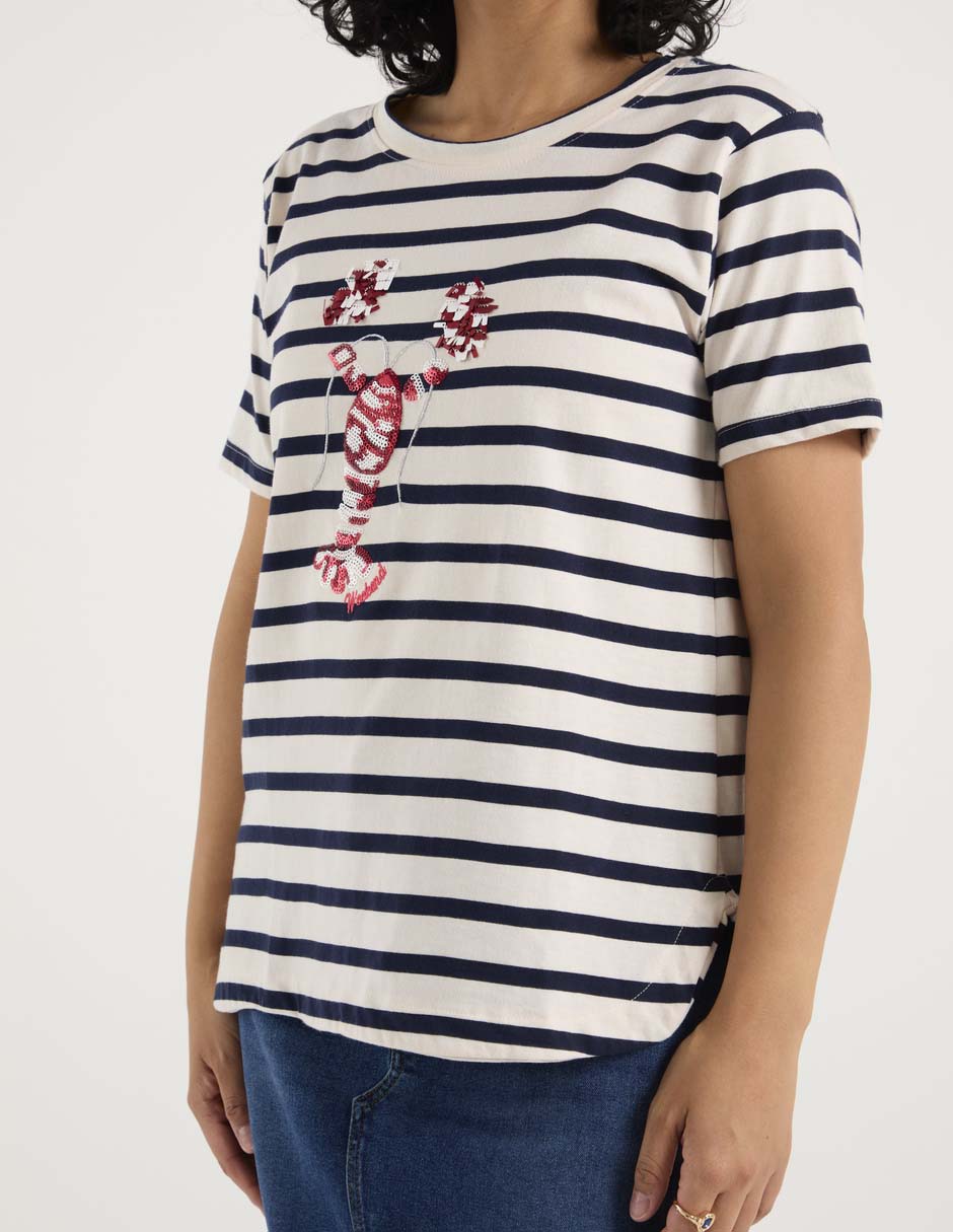 Playera manga corta cuello redondo para mujer 7