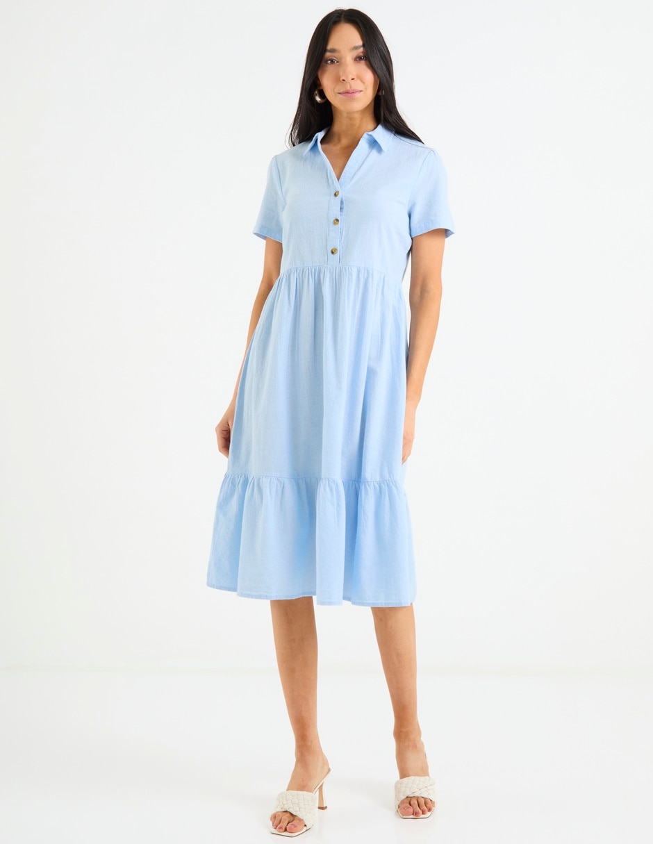 Vestido midi casual para mujer Vestido midi casual para mujer