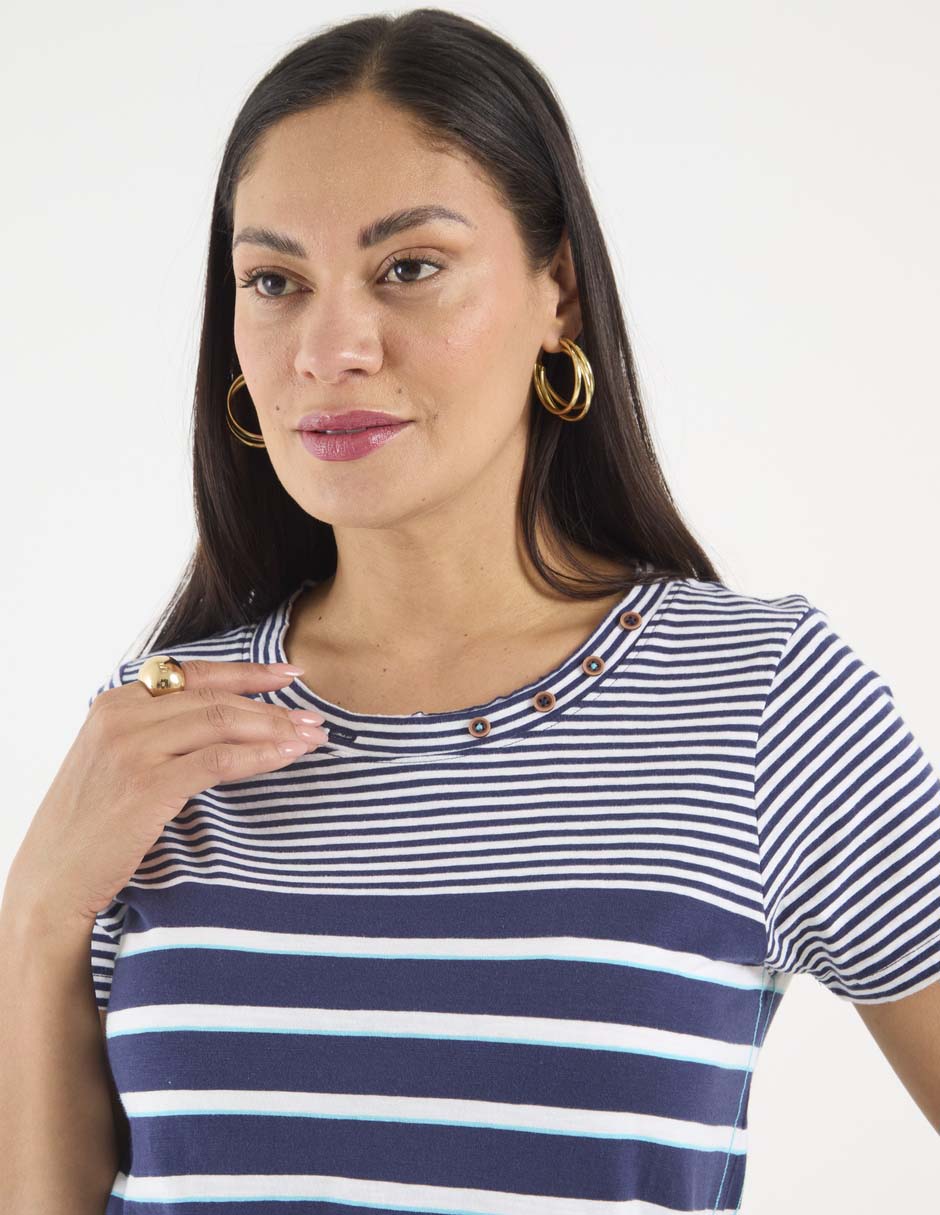 Playera manga corta Weekend cuello redondo para mujer