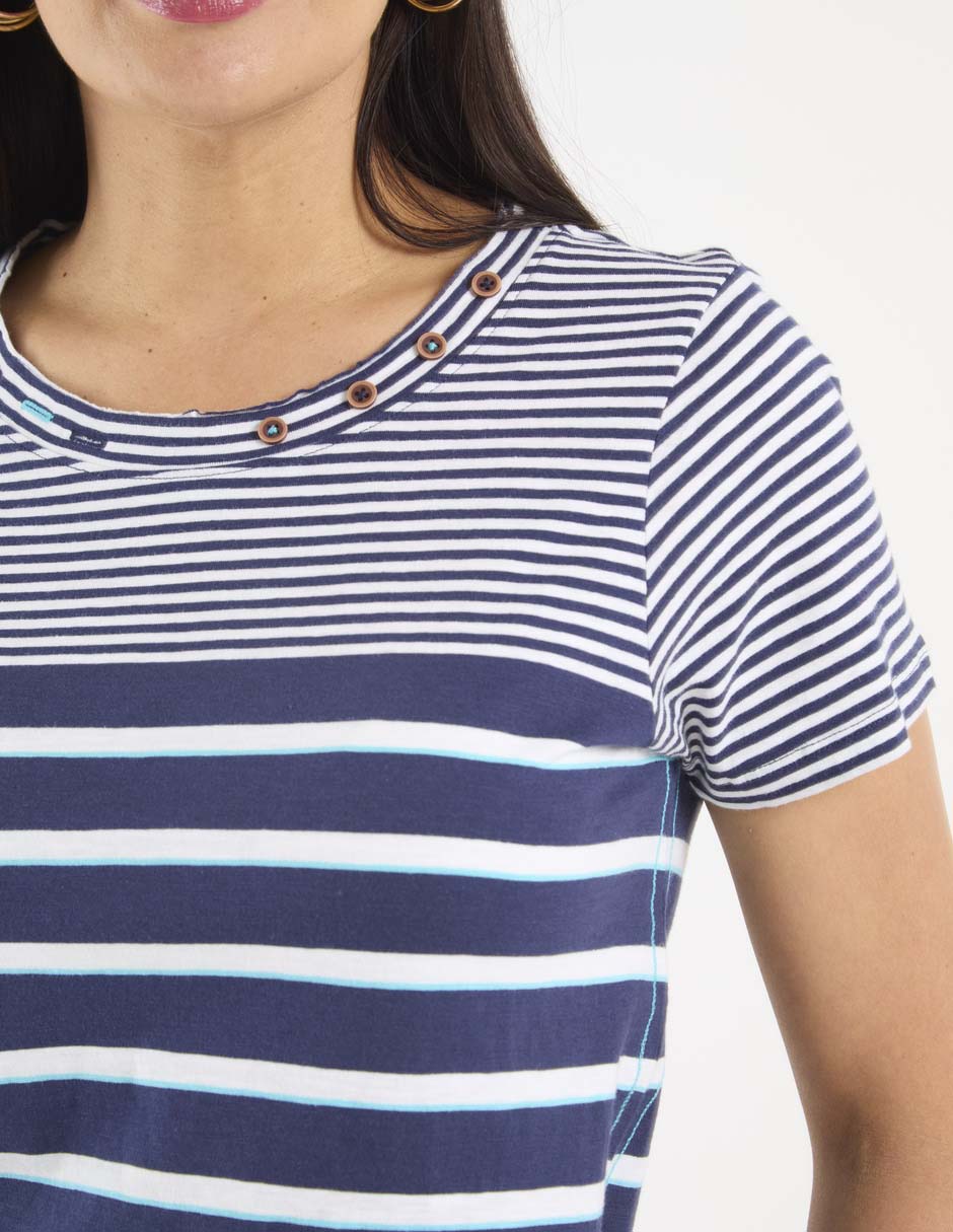 Playera manga corta Weekend cuello redondo para mujer