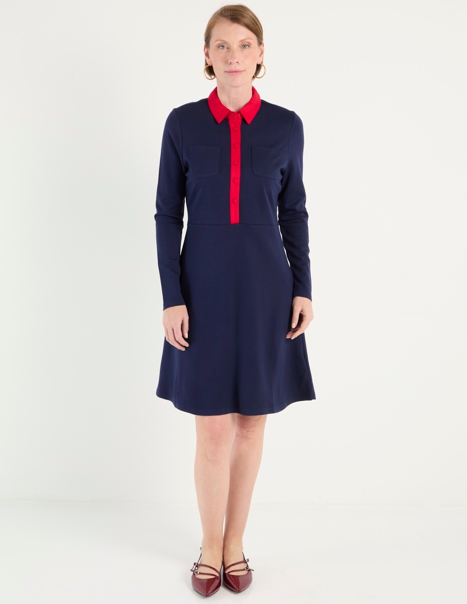 Vestido a la rodilla casual para mujer