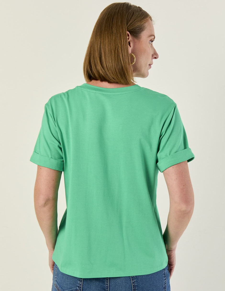 Playera manga corta Weekend cuello redondo para mujer