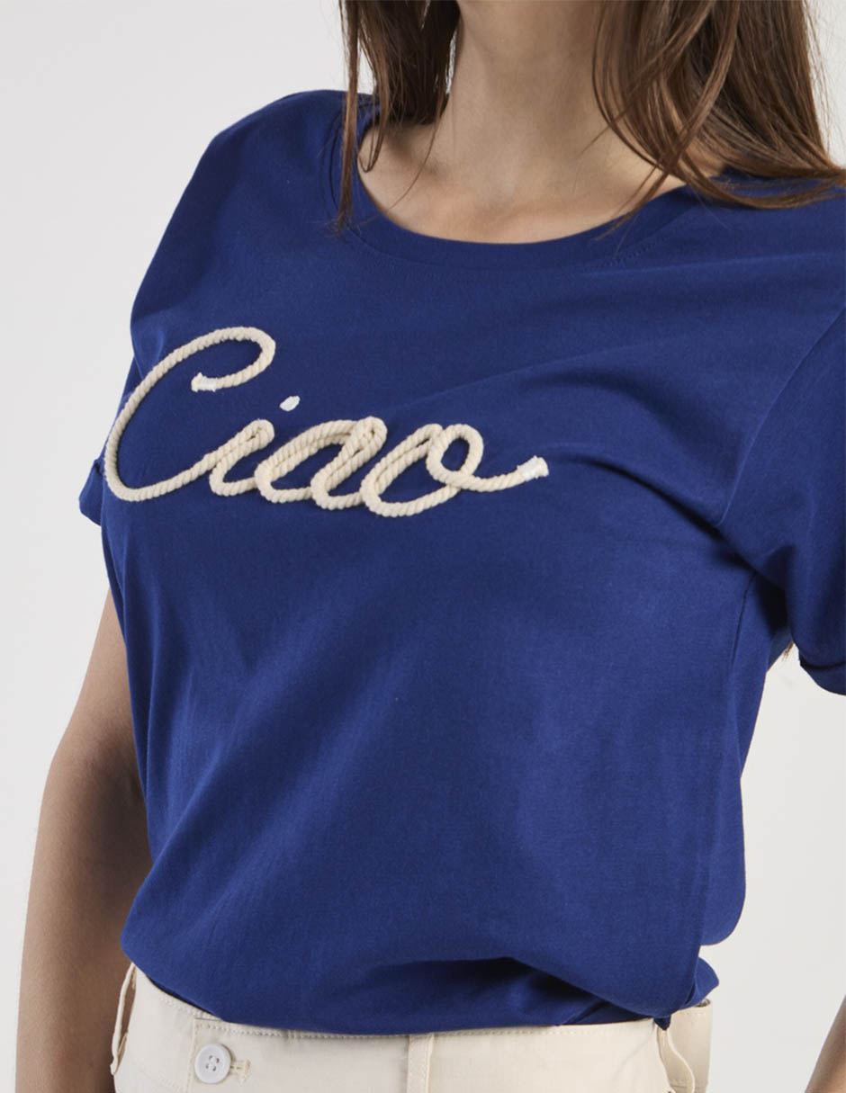 Playera manga corta Weekend cuello redondo para mujer