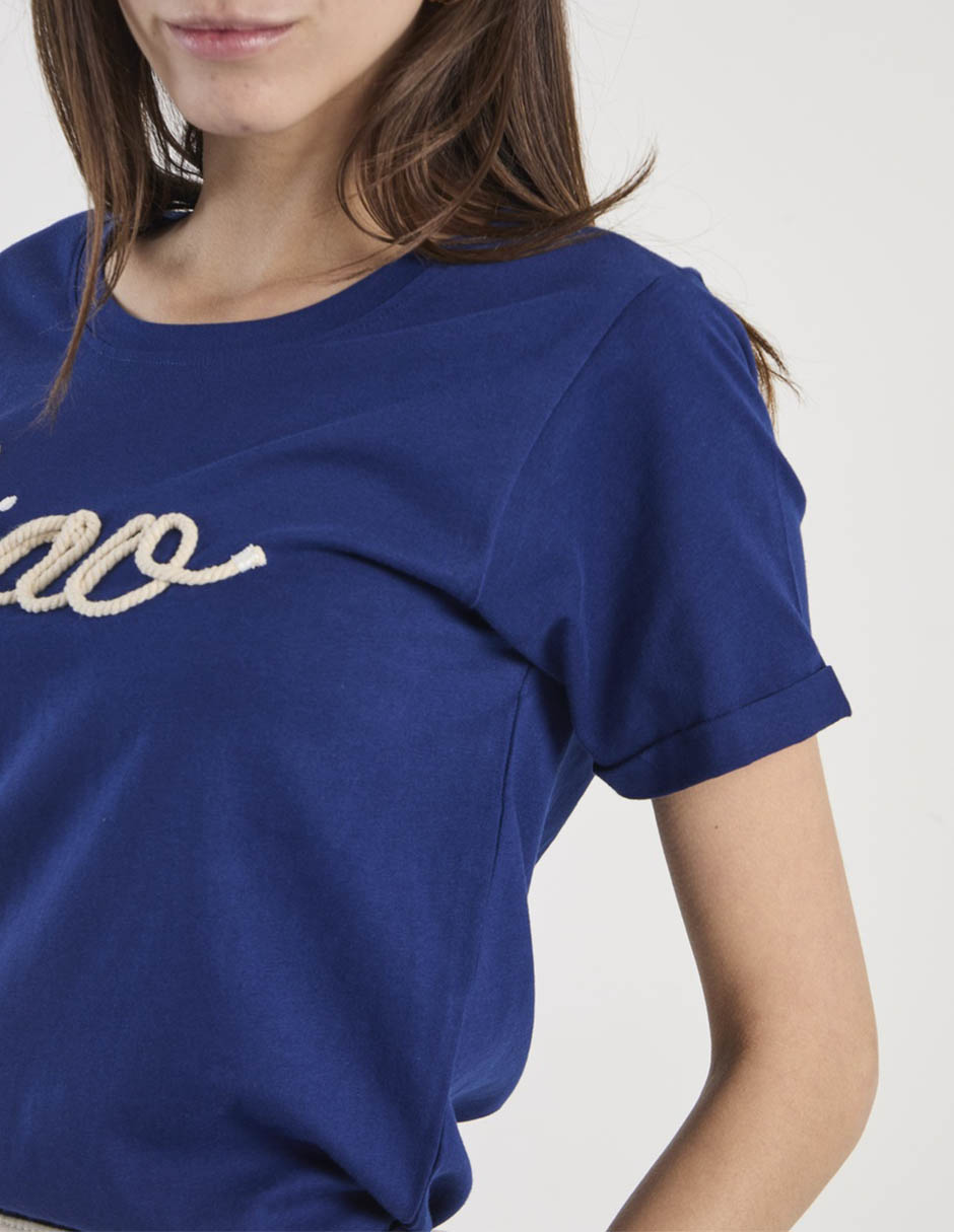 Playera manga corta Weekend cuello redondo para mujer