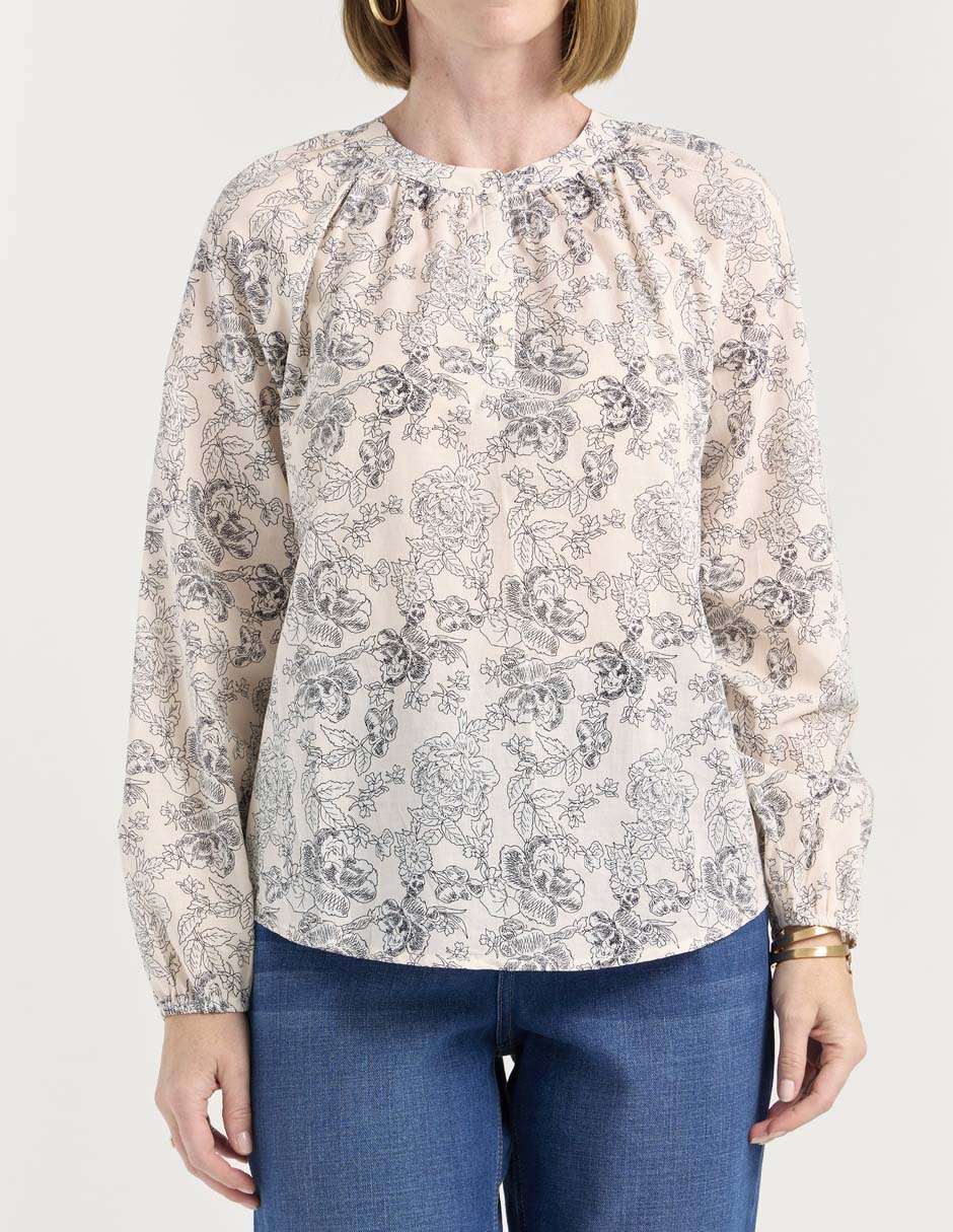 Blusa manga larga para mujer 9