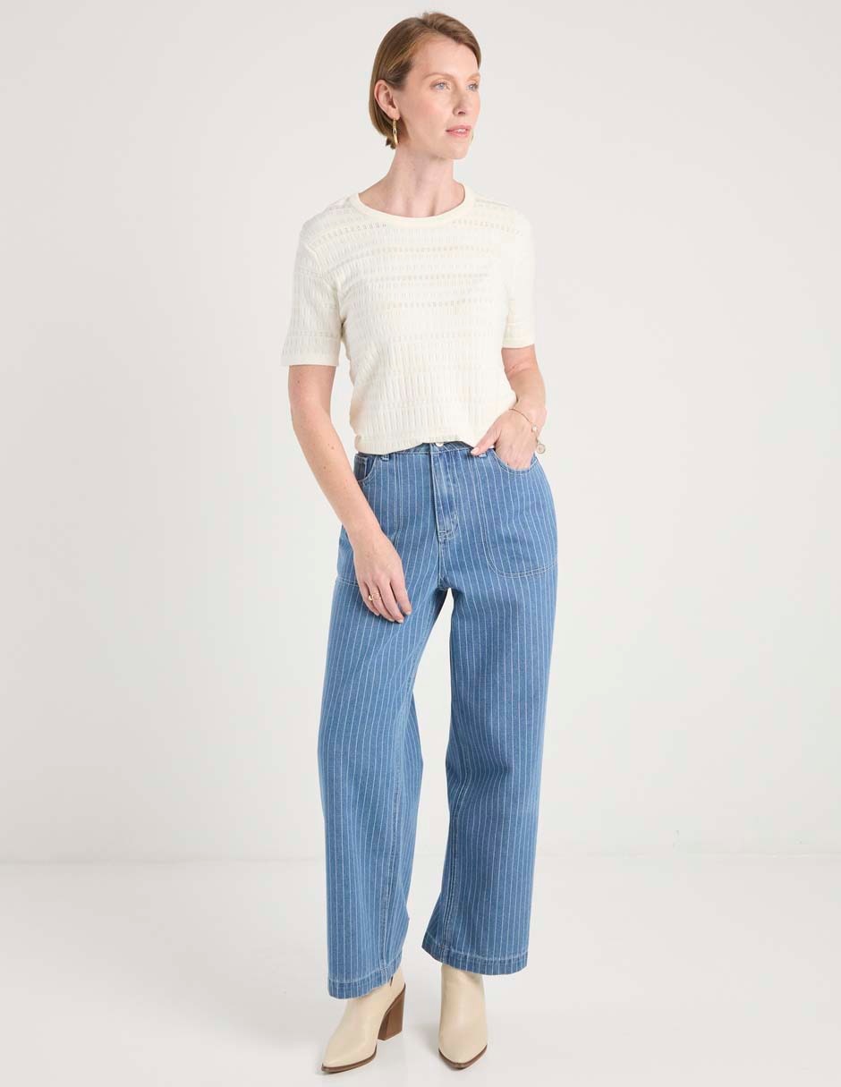 Jeans wide leg para mujer 4