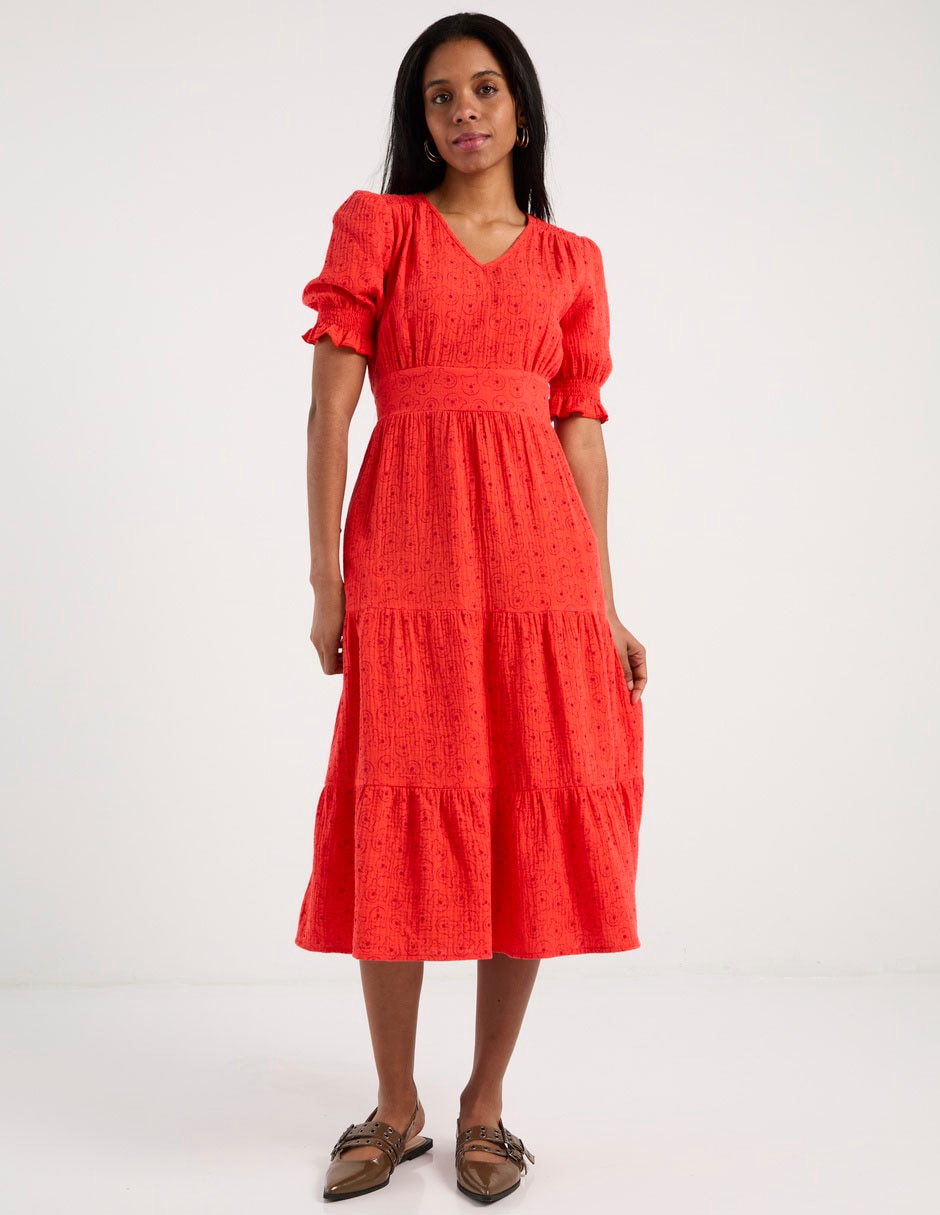 Vestido midi casual winnie pooh para mujer