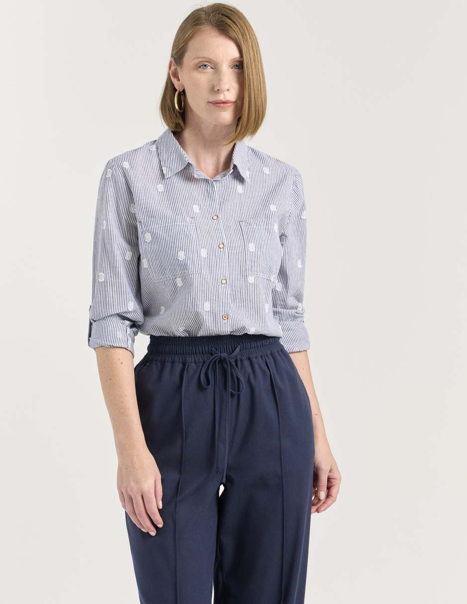 Blusa Weekend manga larga para mujer