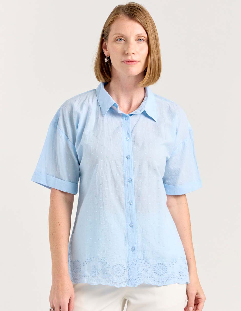 Blusa manga corta para mujer Blusa manga corta para mujer