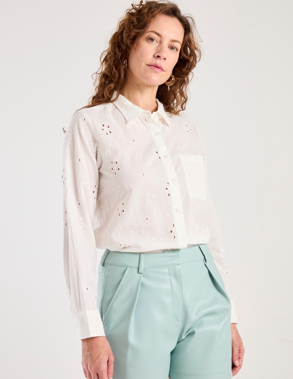 Blusa Weekend manga larga para mujer