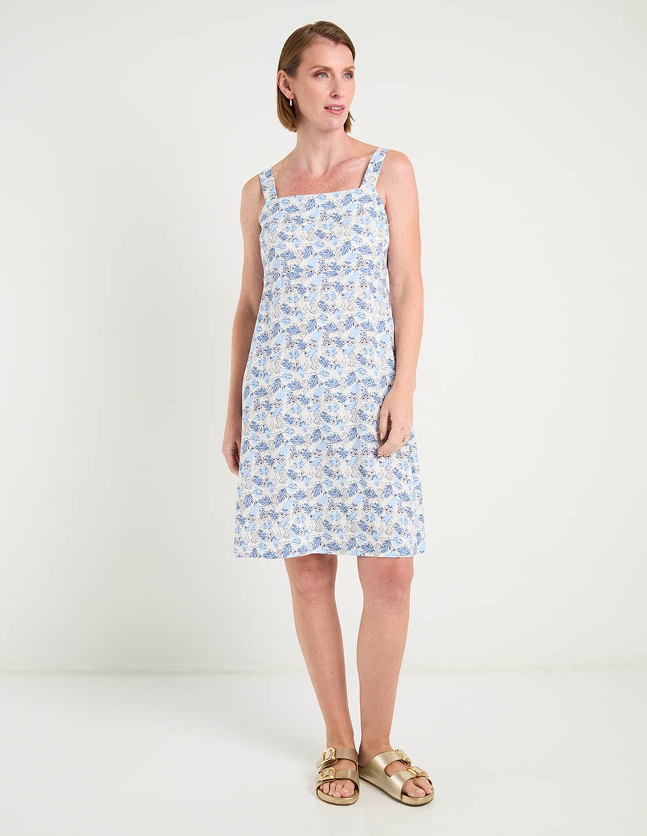 Vestido arriba rodilla casual stitch para mujer 5
