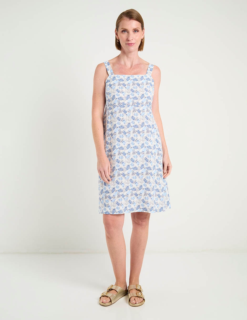 Vestido arriba rodilla casual stitch para mujer 4