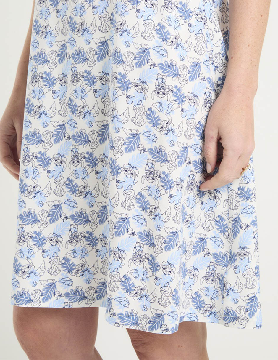 Vestido arriba rodilla casual stitch para mujer 2