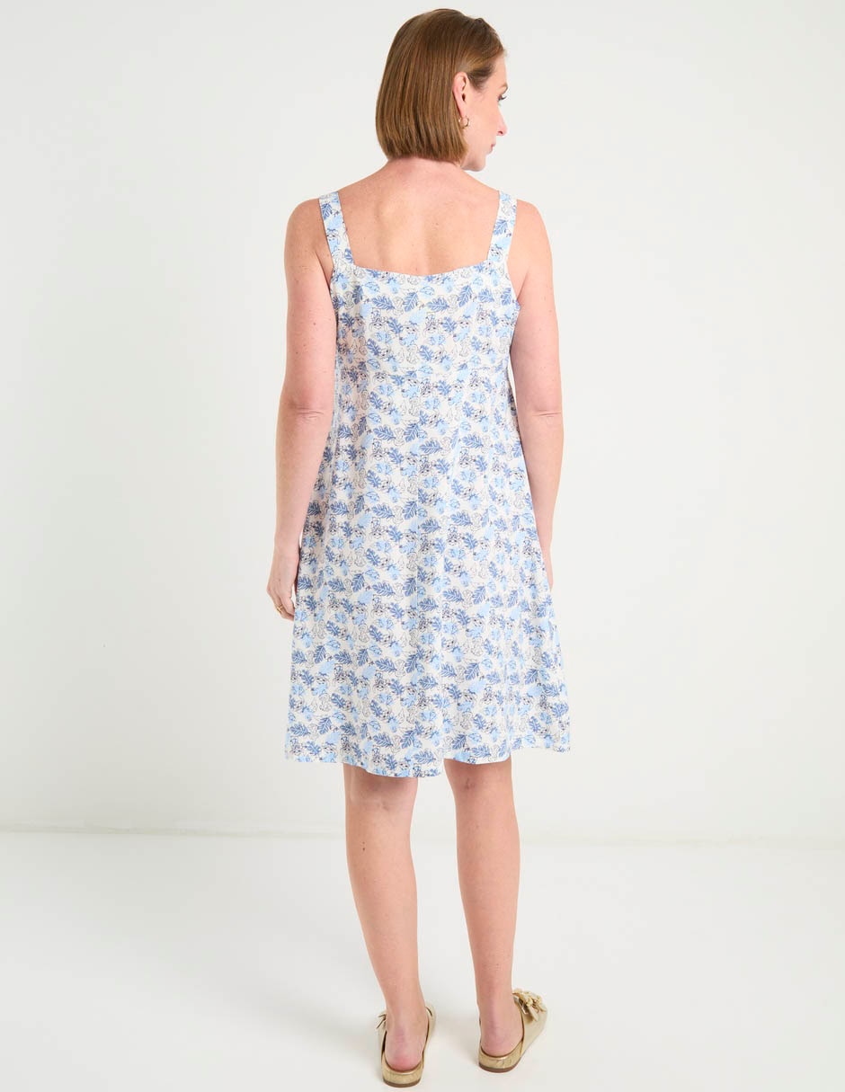 Vestido arriba rodilla casual stitch para mujer 6