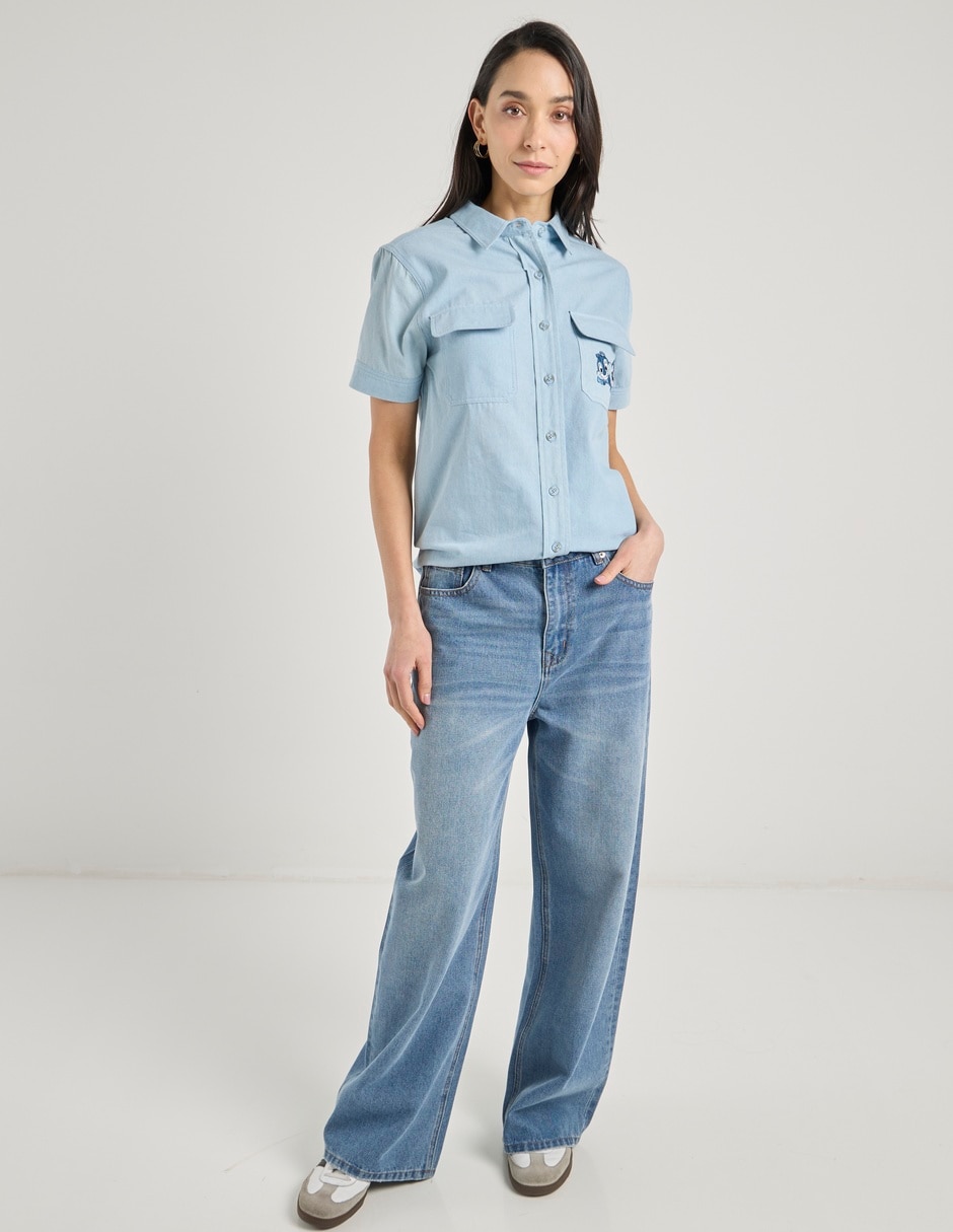 Blusa manga corta para mujer 8