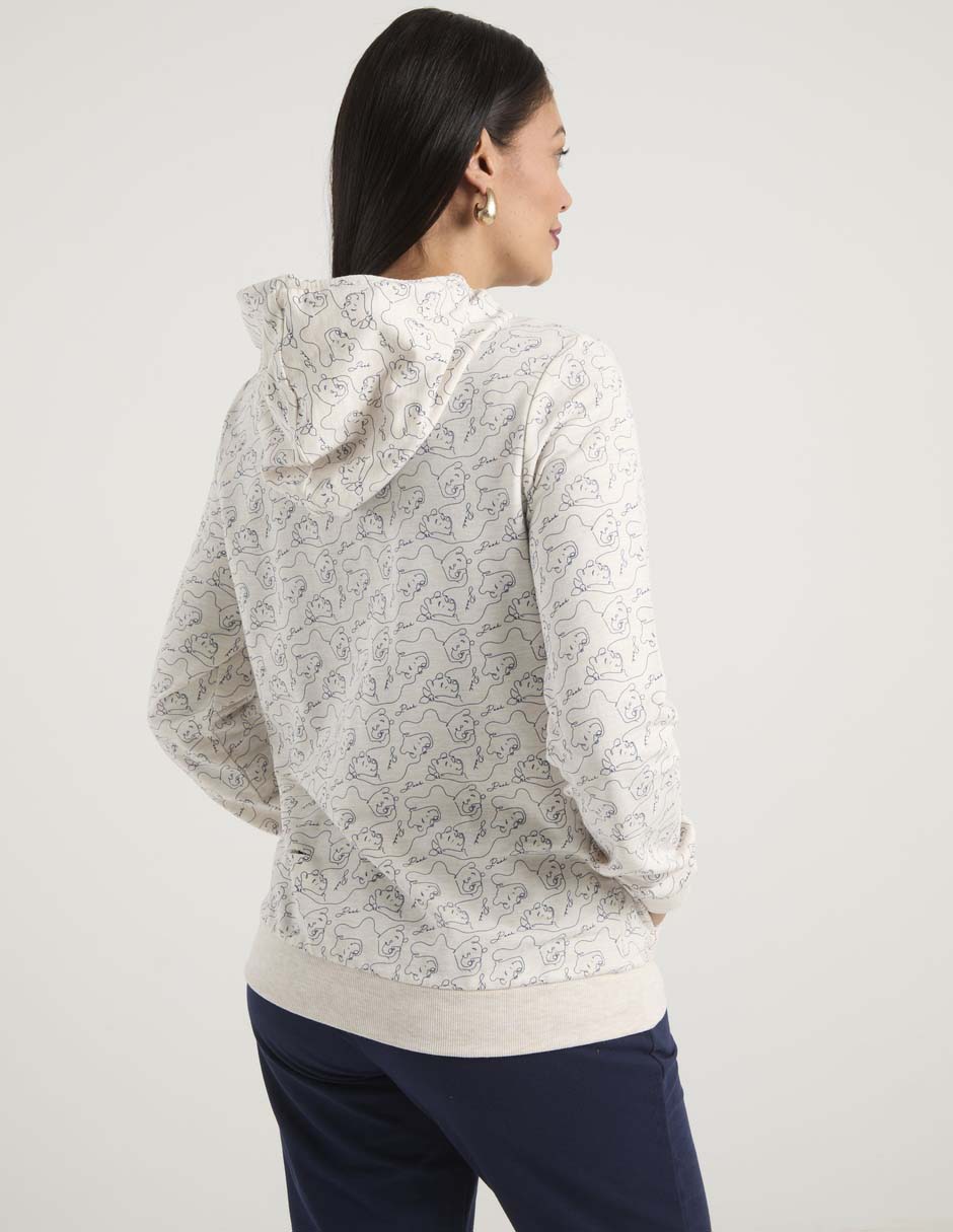 Sudadera con capucha y bolsa Disney Dtr Winnie the Pooh para mujer