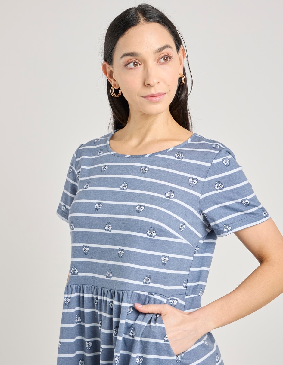 Vestido a la rodilla casual Disney DTR para mujer