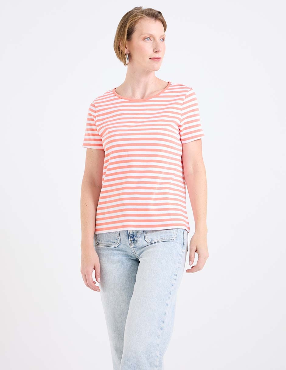 Playera manga corta Weekend cuello redondo para mujer