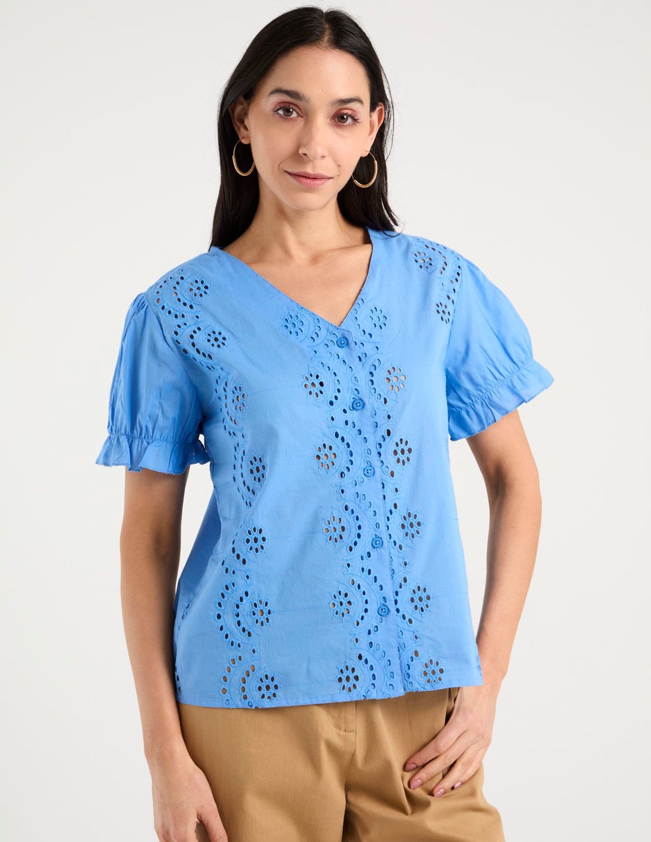 Blusa Weekend manga corta para mujer