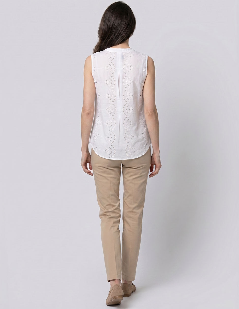 Blusa sin manga para mujer 2
