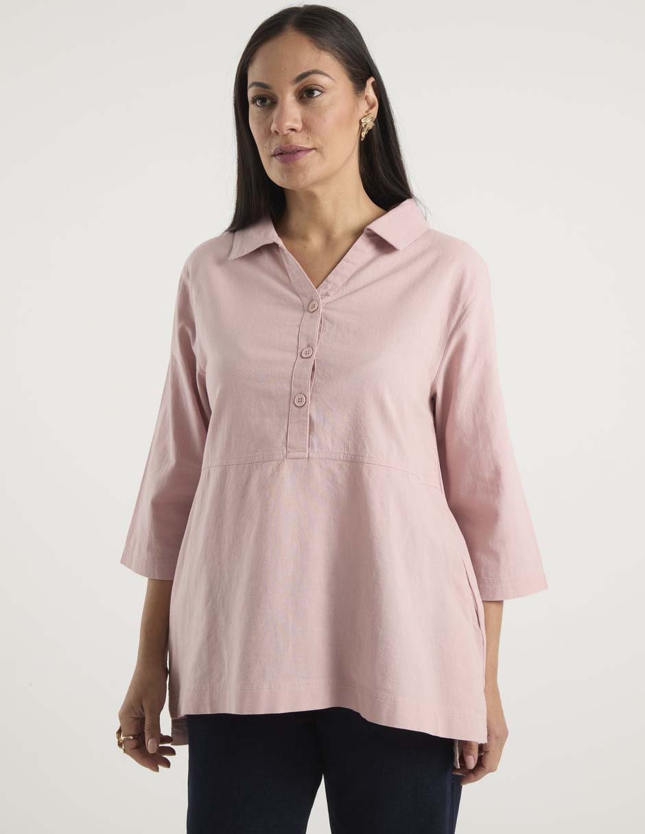 Blusa manga 3/4 para mujer Blusa manga 3/4 para mujer