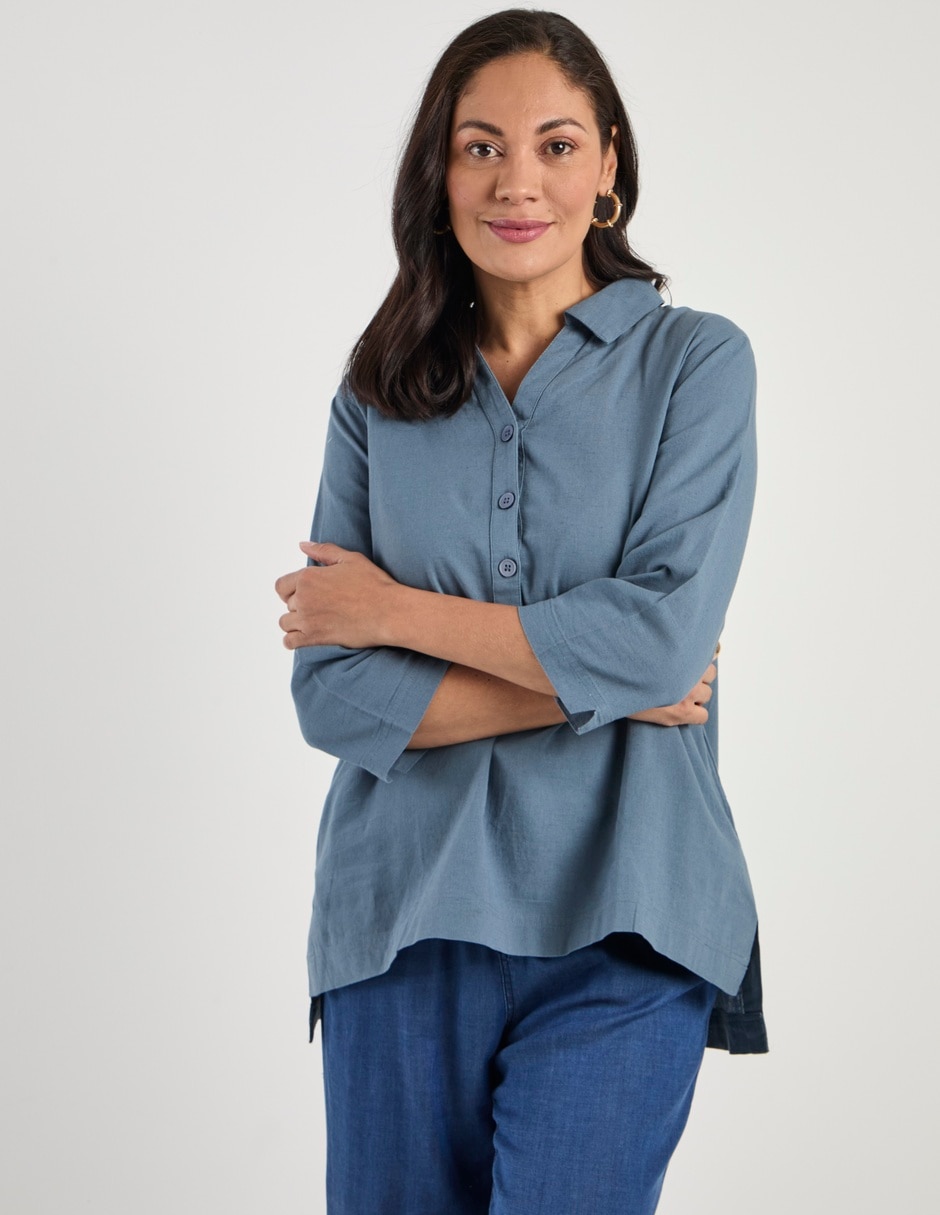 Blusa manga 3/4 para mujer 5