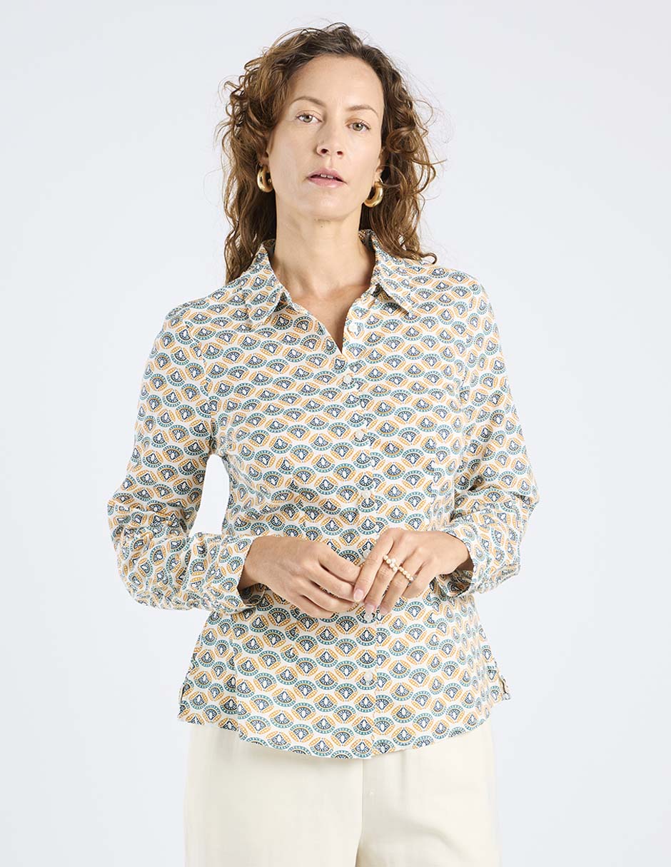 Blusa Weekend manga larga para mujer