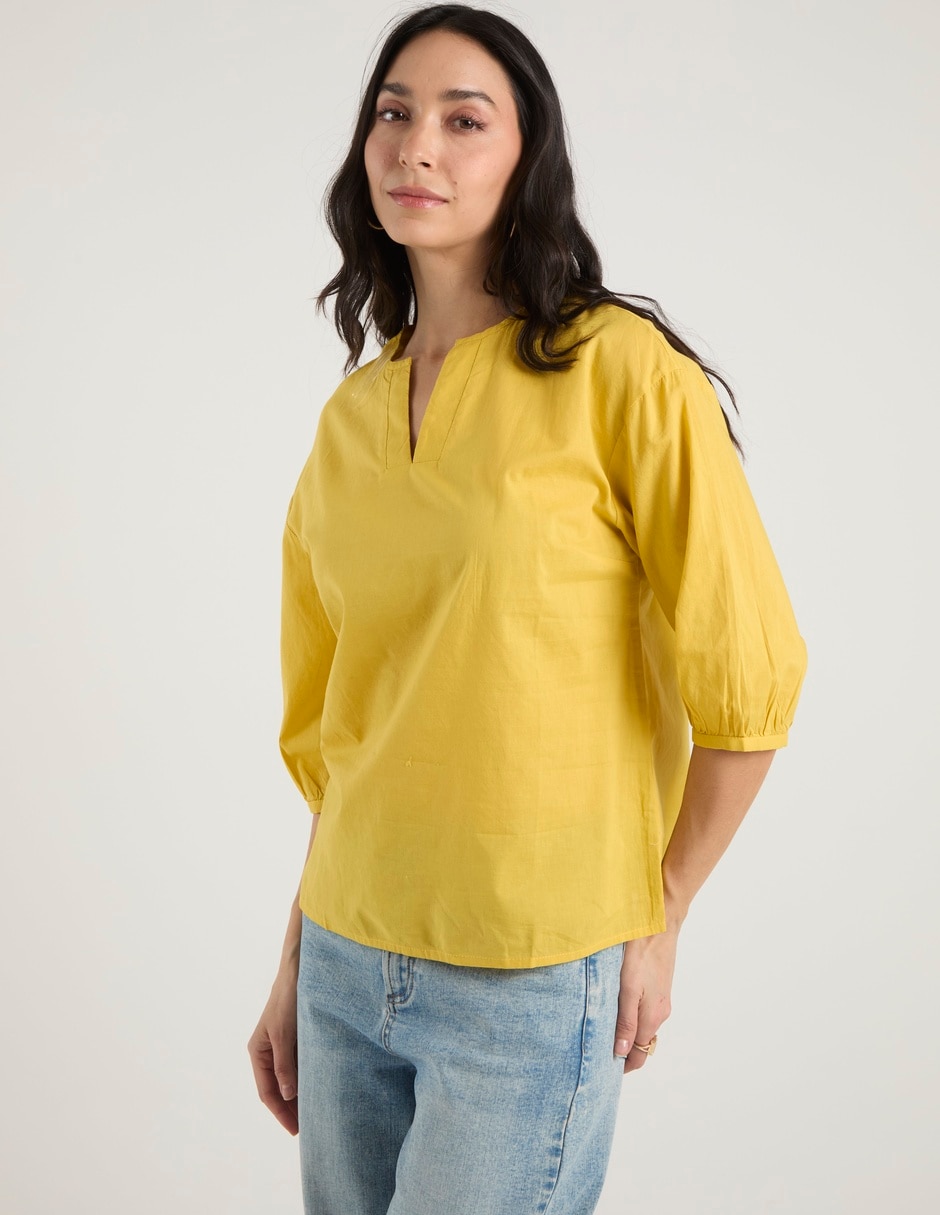 Blusa manga 3/4 para mujer Blusa manga 3/4 para mujer