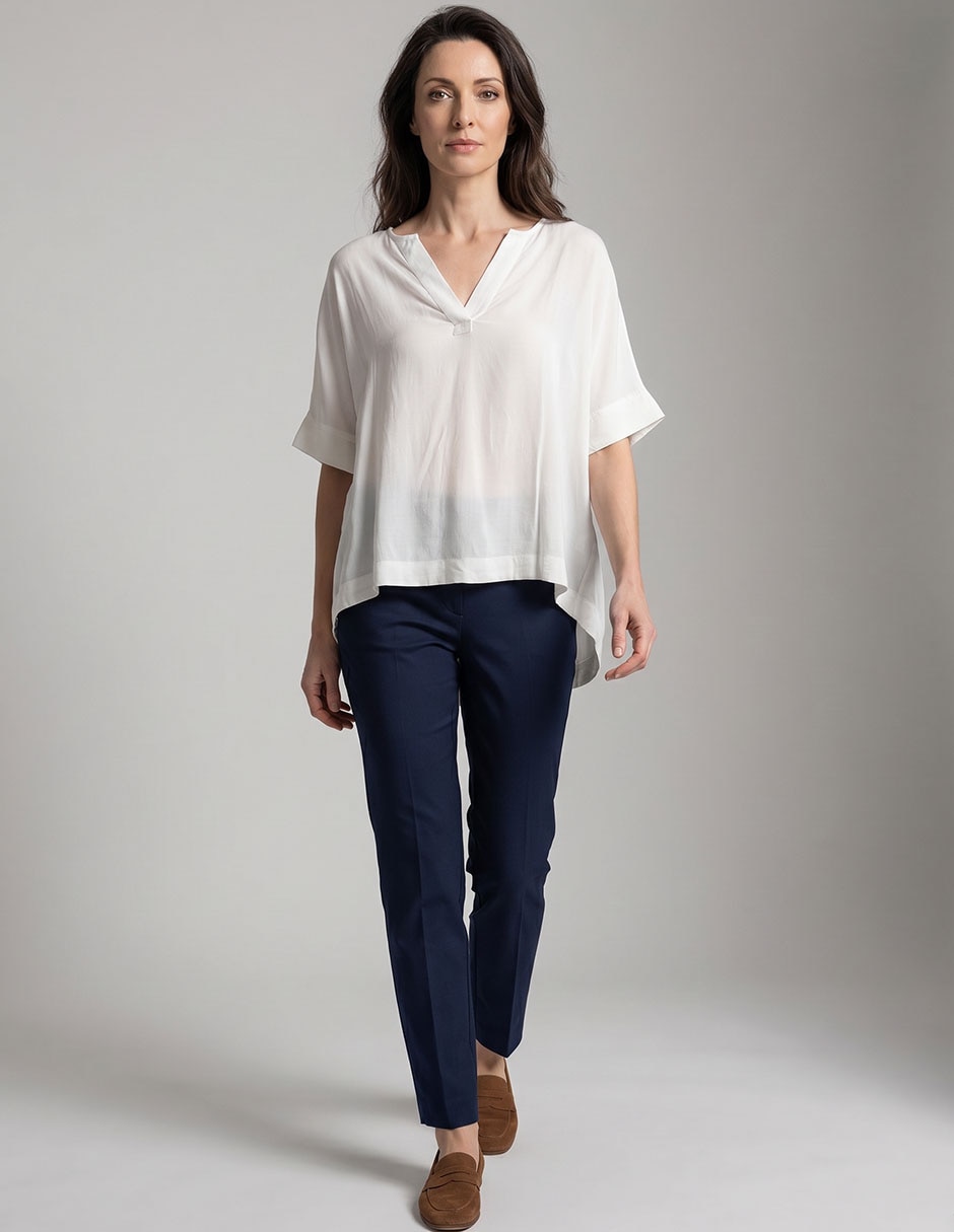 Blusa manga al codo para mujer 1