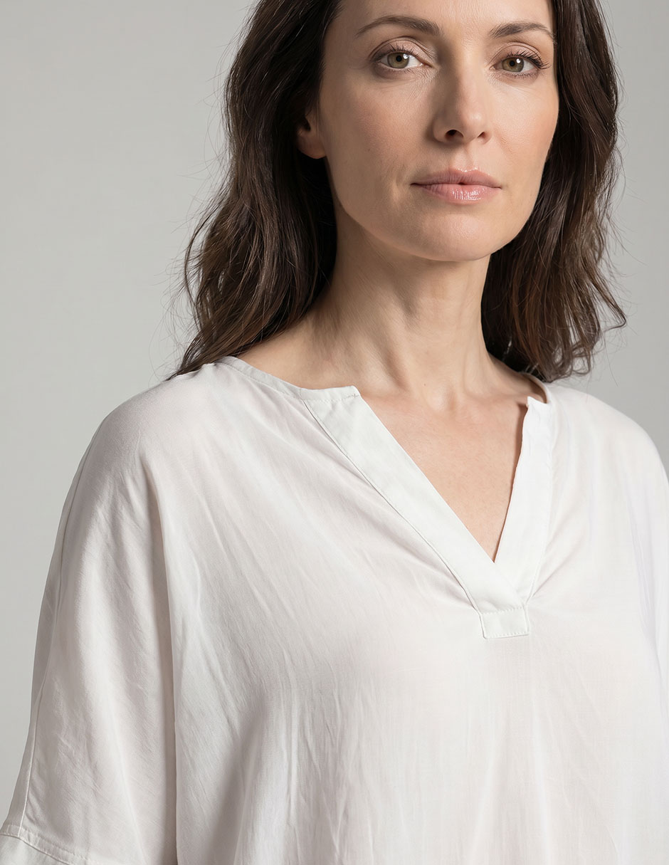 Blusa manga al codo para mujer 4