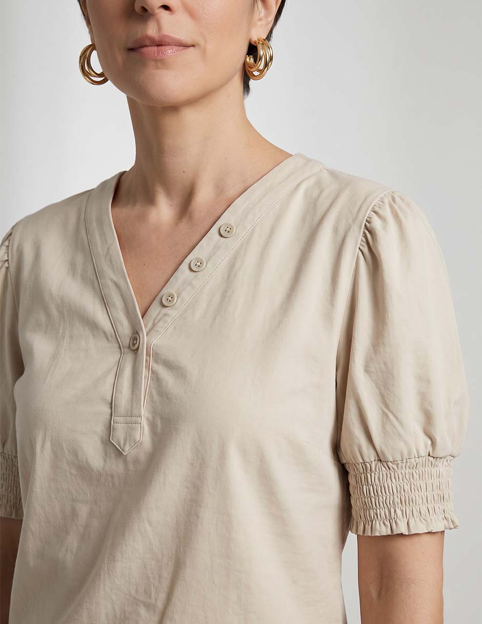Blusa manga corta para mujer 3