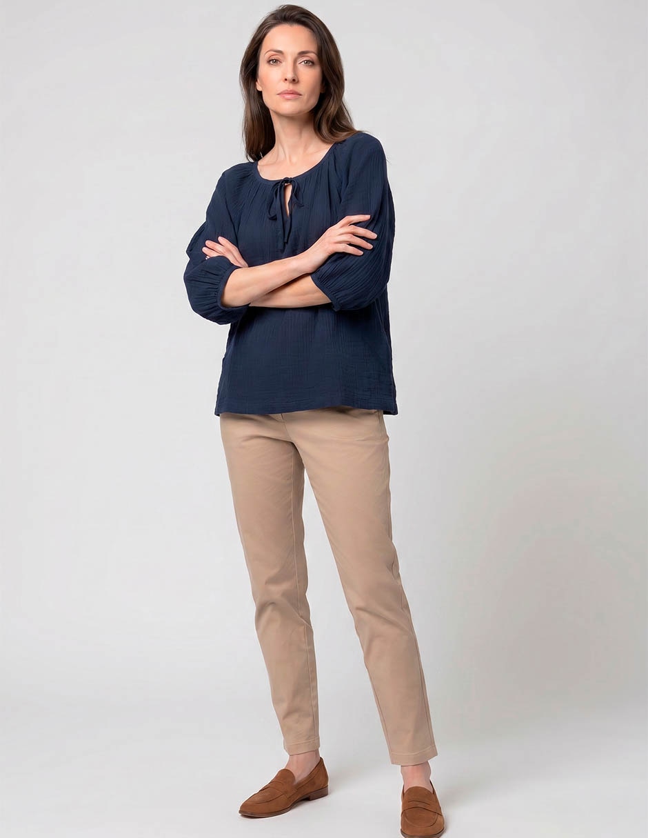 Blusa manga al codo para mujer 3
