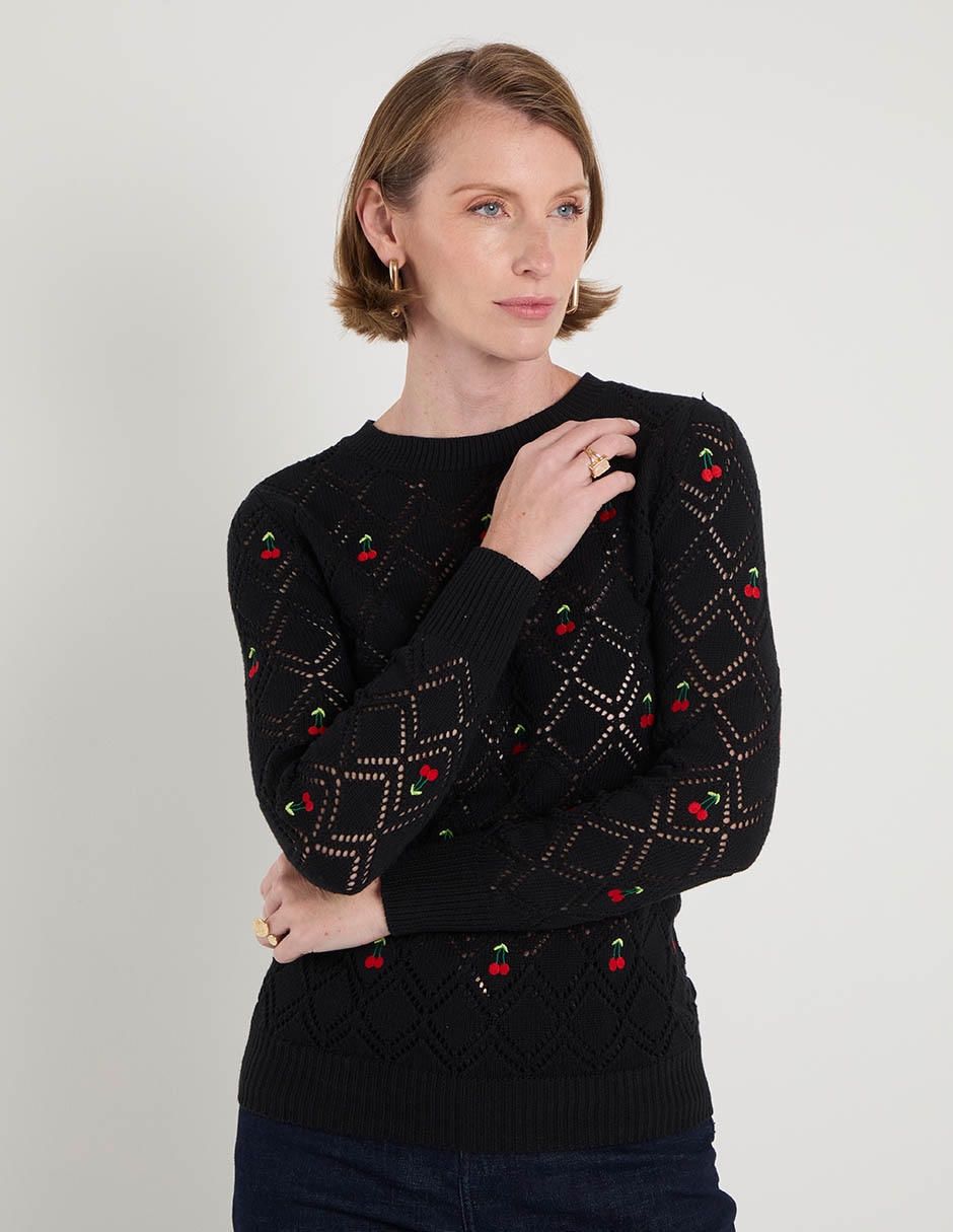 Suéter cuello redondo para mujer 5