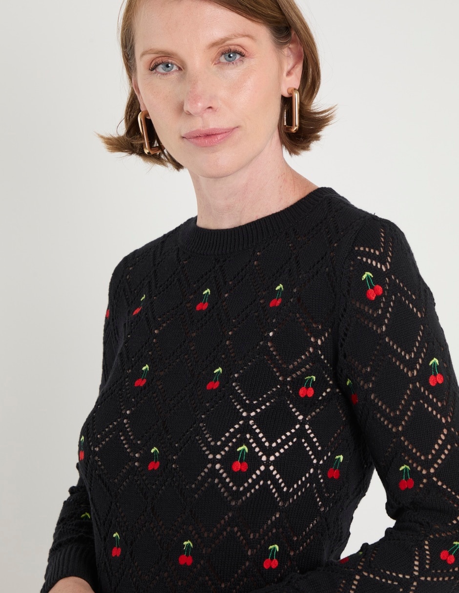 Suéter cuello redondo para mujer